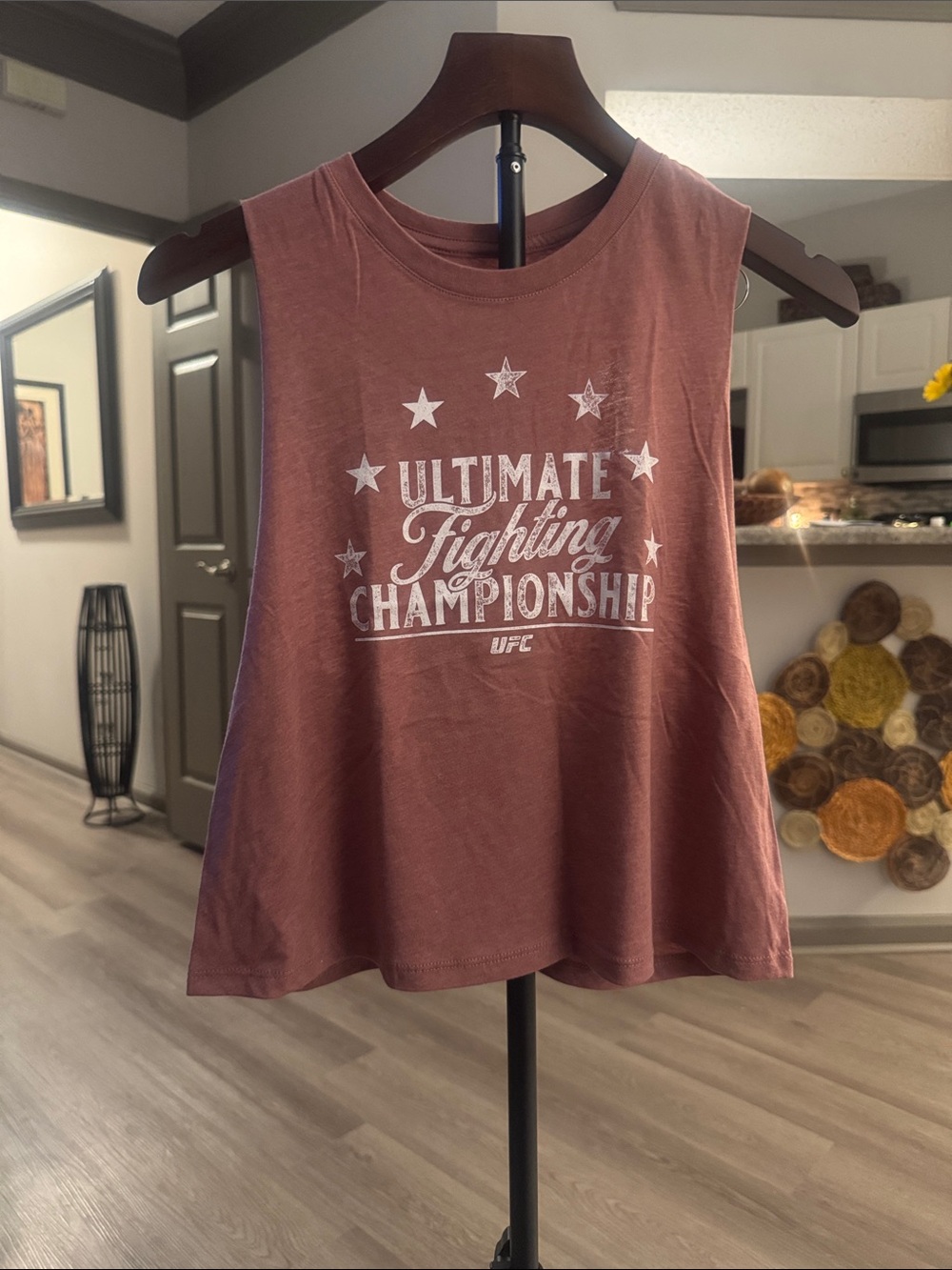 🔥UFC Gym Women’s Tank Top Cropped Mauve Pink 🔥Brand New With Tags 🔥
